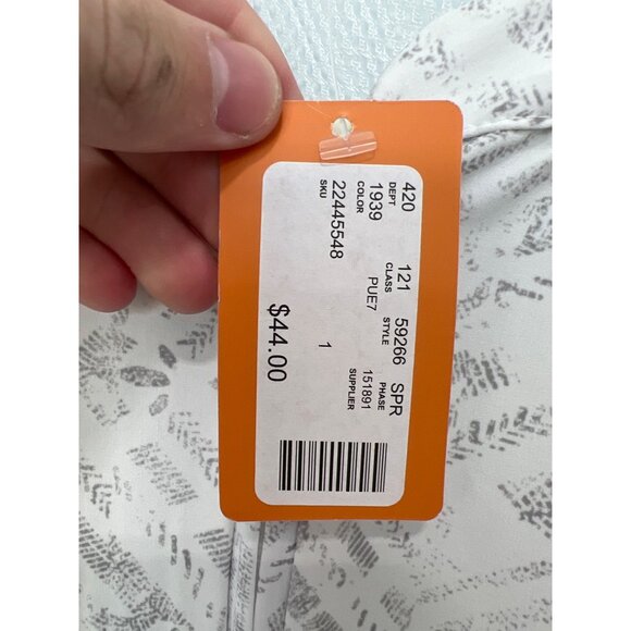 Maurices In Motion Patterned Jacket with Mesh Inlay Size 1X White Gray Sport NEW - Picture 5 of 8